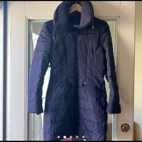 Navy Blue MONCLER Winter Coat - Picture 4 of 5